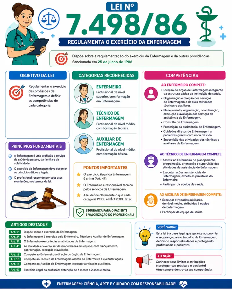 Lei 7.498/86 comentada
